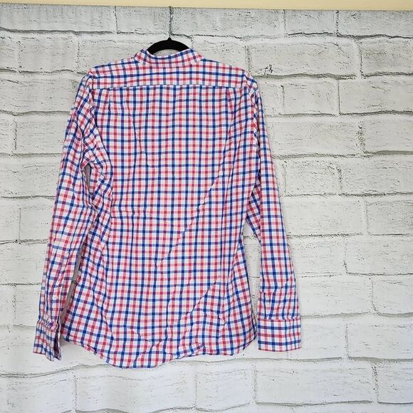 Bonobos Mens Plaid Long Sleeve Slim Fit Button Down Shirt Medium Cotton - Picture 7 of 9